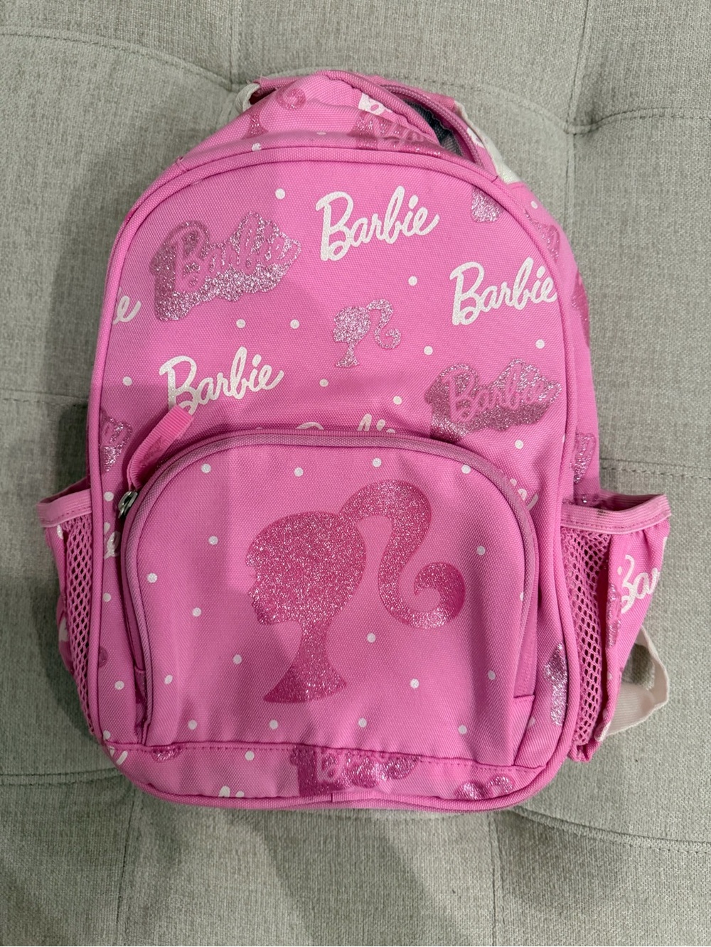 Pottery Barn Kids Barbie Pink Glitter Backpack - Picture 1 of 7